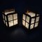 Lanternes Bougeoirs Taishō Shoji, Japon, 1920s, Set de 2 18