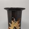 Vase aus Handbemalter Brauner Keramik, Italien, 1970er 4