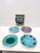 Earthenware Vide-Poches or Decorative Plates from Albisola, 1950s, Set of 4 4