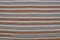 Turkish Handmade Stripe Kilim Rug, 1960s 4
