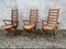 Triconfort Beech and Straw Armchairs, 1960s, Set of 3, Image 1