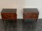 Bedside Tables in Rosewood & Brass, Set of 2 2