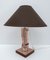 Mid-Century Italian Modern Acrylic Glass and Silver Table Lamp, 1970s 1