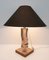 Mid-Century Italian Modern Acrylic Glass and Silver Table Lamp, 1970s, Image 3