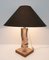 Moderne italienische Mid-Century Tischlampe aus Acrylglas & Silber, 1970er 3