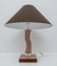 Mid-Century Italian Modern Acrylic Glass and Silver Table Lamp, 1970s, Image 5