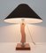 Mid-Century Italian Modern Acrylic Glass and Silver Table Lamp, 1970s, Image 6