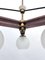 Vintage Satin Glass Chandelier, Italy, 1950s, Image 3