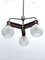 Vintage Satin Glass Chandelier, Italy, 1950s, Image 8