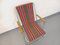 Folding Garden Armchair in Metal and Fabric, 1970s 9