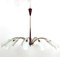 Lámpara de araña Mid-Century grande de 12 brazos al estilo de Stilnovo, Italia, años 50, Imagen 8