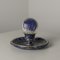 French Lapislazuli and Silver Inkwell by Gustave Keller, 1920s 3