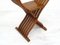 Vintage Italian Walnut Savonarola Chair, 1970s 12