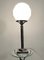 Lámpara esférica Art Déco de cromo, 1930, Imagen 7
