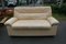 Small Beige Leather 2-Seat Sofa from de Sede 6