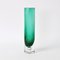 Vintage Green Glass Vase from Schott Zwiesel, 1970s, Image 1