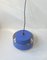 Danish Modern Blue Juno Hanging Lamp by Jo Hammerborg for Fog & Mørup, 1960s 4