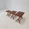 Tables Gigognes en Bois, Hollande, 1960s, Set de 3 3