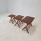 Wooden Nesting Tables, Holland, 1960s, Set of 3 3