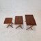 Wooden Nesting Tables, Holland, 1960s, Set of 3 8