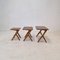 Wooden Nesting Tables, Holland, 1960s, Set of 3, Image 5