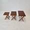 Tables Gigognes en Bois, Hollande, 1960s, Set de 3 6