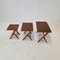 Wooden Nesting Tables, Holland, 1960s, Set of 3 6
