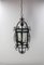 French Ceiling Lamp in Wrought Iron and Glass, 1960s, Image 2