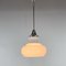 Chrome & Milk Glass Pendant Light, Former Czechoslovakia, 1970s, Image 5