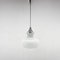 Chrome & Milk Glass Pendant Light, Former Czechoslovakia, 1970s 2