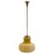 Mid-Century Brass & Glass Pendant Light, 1970s 1