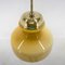 Mid-Century Brass & Glass Pendant Light, 1970s 10