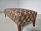 Bench in Wood and Fabric in the style of Gio Ponti, 1950s 4