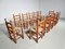 Oak Farmer Dining Chairs, France, 1970s, Set of 12 3