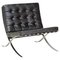 Barcelona Lounge Chair in Black Leather attributed to Ludwig Mies van der Rohe & Lilly Reich for Knoll, 2000s, Image 1