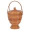 Mid-Century Basket in Rattan and Wicker from Vivai del Sud, Italy, 1970s 1