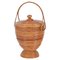 Mid-Century Basket in Rattan and Wicker from Vivai del Sud, Italy, 1970s, Image 1