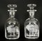 Vintage Etched Stuart Crystal Glass Liqueur Decanters, 1950s, Set of 2 20