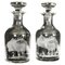 Vintage Etched Stuart Crystal Glass Liqueur Decanters, 1950s, Set of 2, Image 1