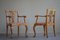 English Chippendale Style Armchairs in Birch, England, 1920s, Set of 2 18