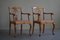 English Chippendale Style Armchairs in Birch, England, 1920s, Set of 2 14