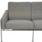 Airport Three-Seater Sofa in Gray Hallingdal Fabric by Arne Jacobsen for Fritz Hansen, 1960s 9