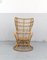 Rattan Conte Biancamano Chair by Gio Ponti, 1950s 1