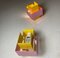 Vintage Pink and Yellow Wall Lights from Philips, Holland, 1960s, Set of 2 6