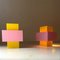 Vintage Pink and Yellow Wall Lights from Philips, Holland, 1960s, Set of 2 4