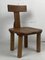 Dutch Brutalist Oak Low Chair or Childrens Chair, 1970s, Image 1
