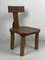 Dutch Brutalist Oak Low Chair or Childrens Chair, 1970s 7