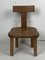 Dutch Brutalist Oak Low Chair or Childrens Chair, 1970s 15