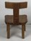 Dutch Brutalist Oak Low Chair or Childrens Chair, 1970s 12