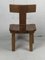 Dutch Brutalist Oak Low Chair or Childrens Chair, 1970s 4